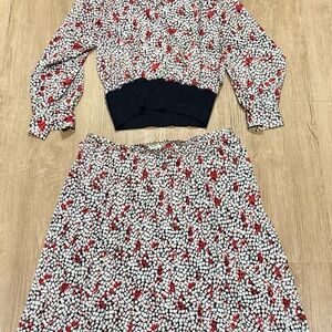 Vintage Castleberry Club Blouse and Skirt